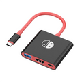 Portable 3 in 1 Game Docking Station TYPE-C Hub with HDMI and USB 3.0 Perfect for Travel and Gaming