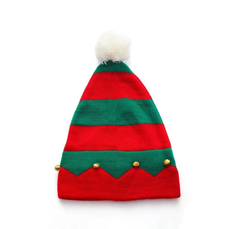 Christmas Hat for Baby Cute Cartoon Elk Santa Claus Xmas Cap Winter Warm Woolen Beanie Cap Party Hair Accessory