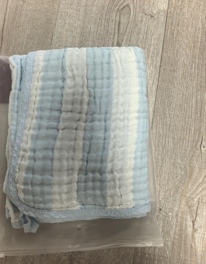 Kids Muslin Cotton Sleeping Blanket Bath Towel 110x110cm Strong Water Absorption 6 Layers Baby Breathable Bedding Muslin Blanket
