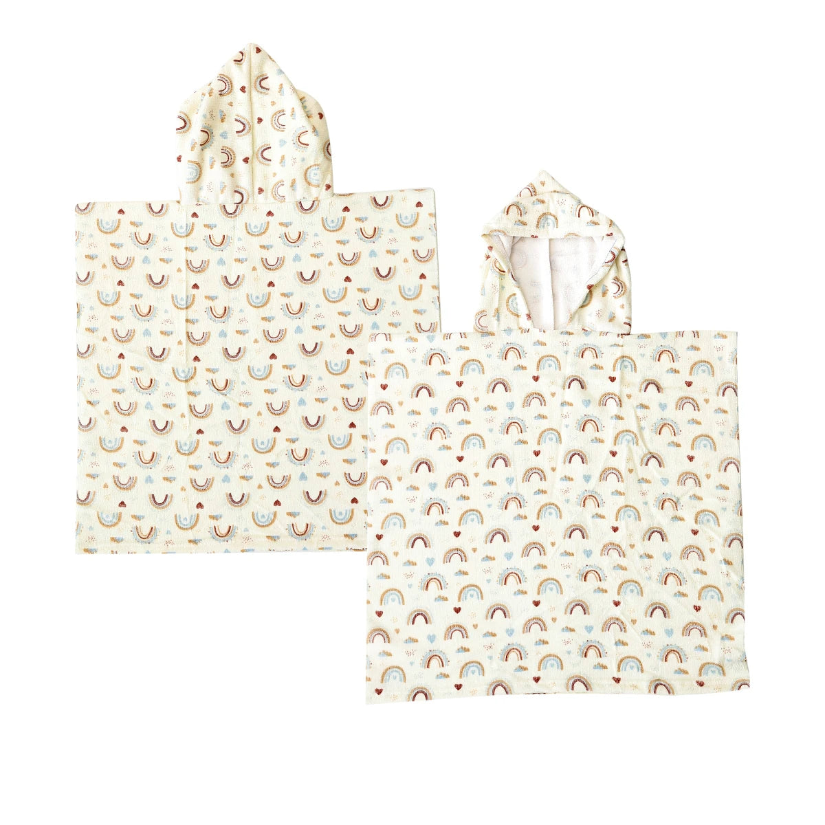 Kangobaby Hooded bathrobe, children's soft plush warm printed bathrobe pajamas, suitable for children aged 1-5 years old