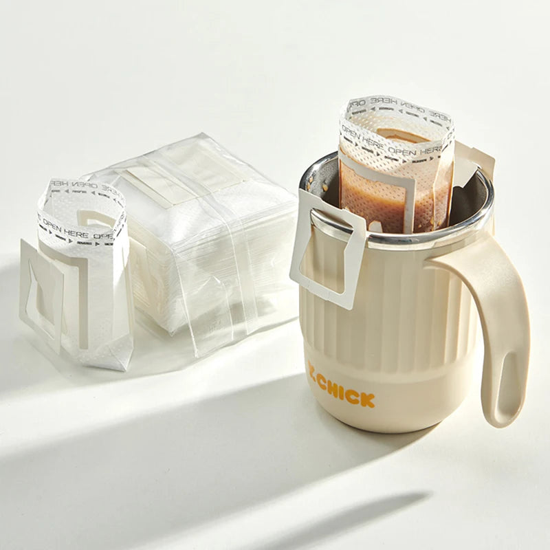 50/100 pcs Coffee Filter Bags Disposable Drip Coffee Paper Pack Portable Hanging Ear Espresso Coffee Accessories Tea Tool