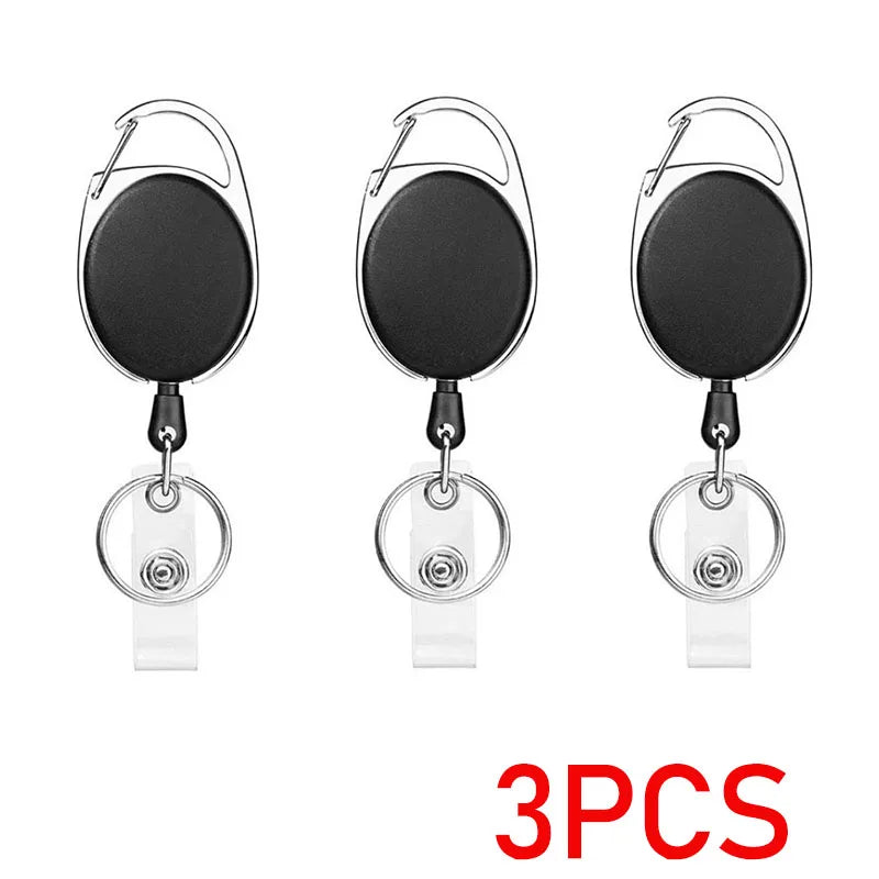 Retractable Id Pendant Badge Reel Roulette Id Badge Holder Retractable Lanyard Holder for Id Card Portagafetes HZ03