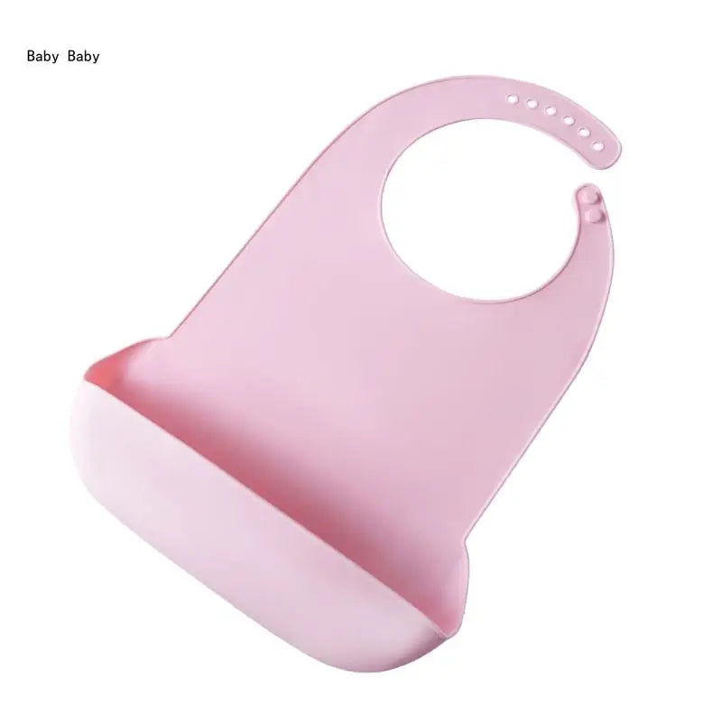 Large Size Adult Silicone Bib Elderly Eating Bib Waterproof Burping Cloth 6-Level Adjustable Catcher Bib Q81A