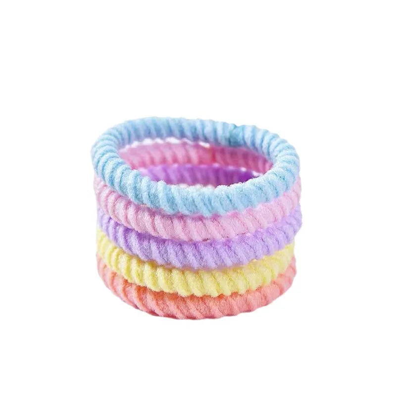 100pcs Children, Baby, Rubber Band, Girl, No Harm To Hair, Candy Colored Rubber Band, Ponytail, Headband, Tie Thumb, Headband
