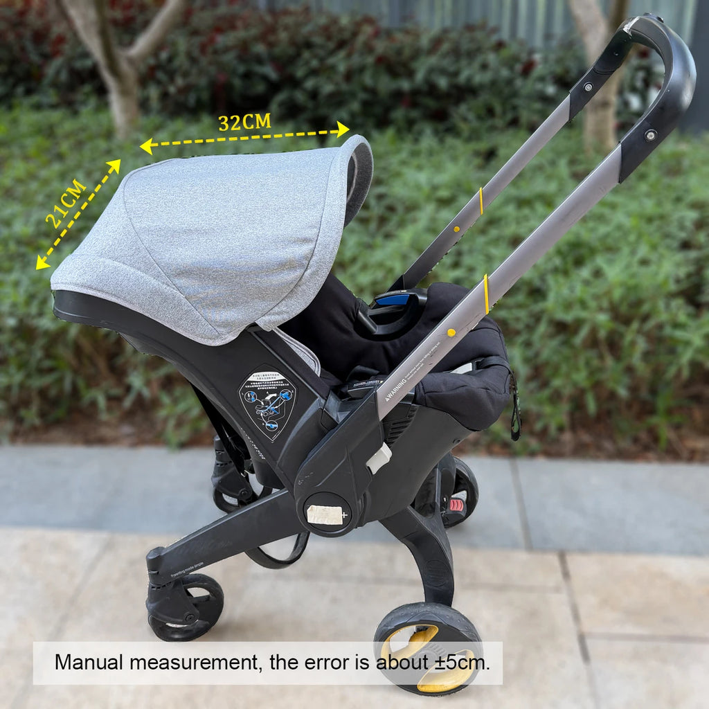 Mom Tan Stroller Replacement Canopy Compatible with Doona+ & Doona i Car Seats and Strollers - Durable breathable Fabric