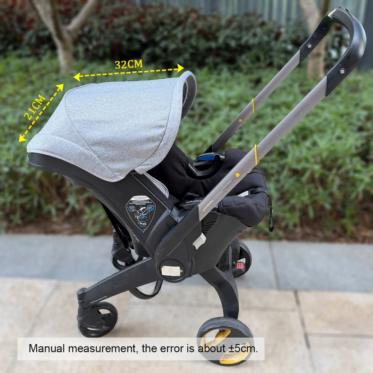 Mom Tan Stroller Replacement Canopy Compatible with Doona+ & Doona i Car Seats and Strollers - Durable breathable Fabric