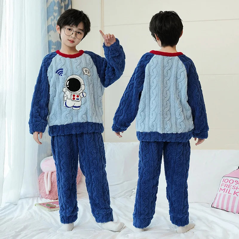 Kids Pajamas for Boys 2 3 4 5 6 7 8 9 10 11 12 14 15 Years Cotton Sleepwear Set Dinosaur Pyjamas Brown Children Pijamas Clothing