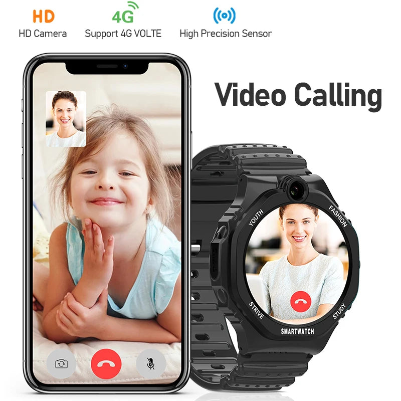 Wonlex 4G Smart Watch Kids Video Call GPS WiFi Location SOS Alert Camera Tracker Monitor Store APP KT26S Children Smart Watch