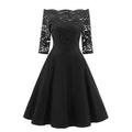 Bella Philosophy 2019 Autumn winter women Dress Women floral hollow out Party Dress Female short Sleeve slash empire party dress