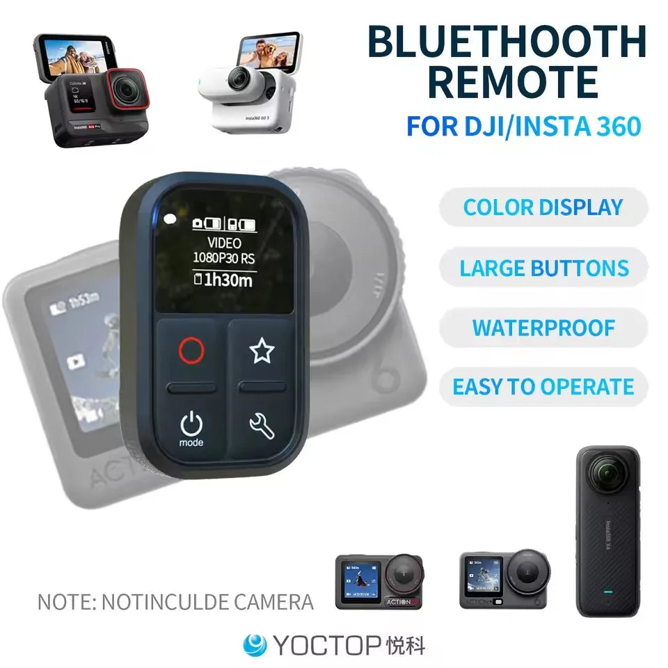 YOCTOP Bluetooth remote For insta360/DJI high-level waterproofing 60-hour battery life