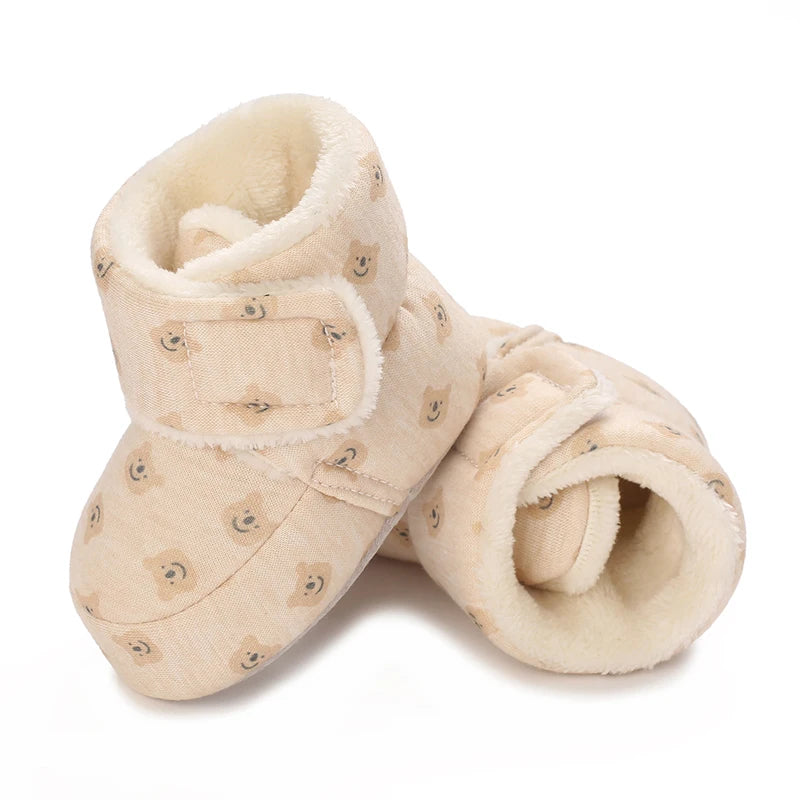Baby Shoes Winter Thick Warm Cotton Shoes For Boys And Girls Baby Walking Shoes 0-1 Years Old