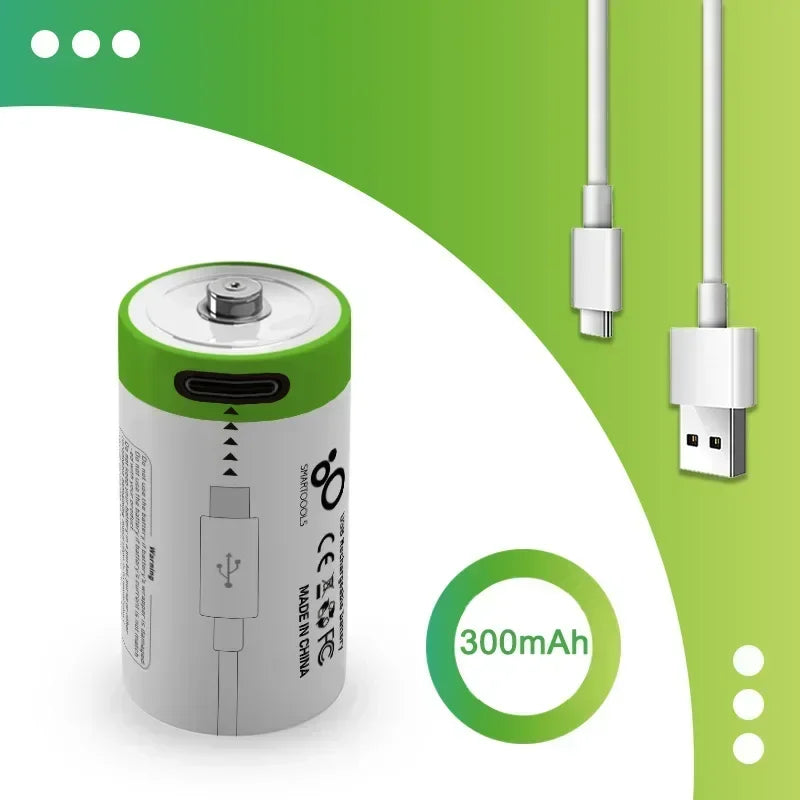 3.7V CR2 Usb Rechargeable Battery Camera Range Finder Disc Brake Lock Sp-1 Printer Wait  Lithium Battery Pilas