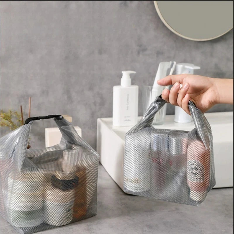 Handheld Portable Transparent Waterproof Toiletries Bag Multifunctional Travel Outdoor Swimming Fitness Storage Bag