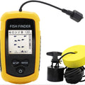 Alarm 100M Portable Sonar Fish Finders 45 degrees Sonar Coverage Echo Sounder Alarm Transducer Lake Sea Fishing