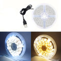 1-5m 5V LED Strip Lights USB 2835 SMD TV Backlight Tape Warm/Cool White 60LEDs/m for Bedroom Wardrobe Kitchen Cabinet Decoration