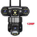16X ZOOM WiFi Camera 20MP Four Lens Outdoor 6K 12MP IP66 Waterproof Night Vision Two-Way Intercom CCTV Video Surveillance