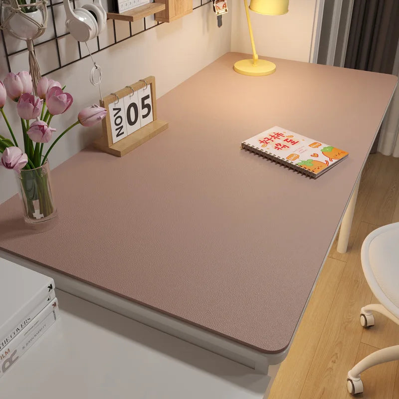 Leather Table cloth for Home Easy Clean Table Protector Waterproof Tea Coaster Large Desk Mat Anti-Slip Gamer Keyboard Mouse Mat