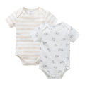 2 Pieces New Arrival Baby Girls Rompers 100% Cotton Soft Kids Bodysuit Newborn Blank Clothing Set