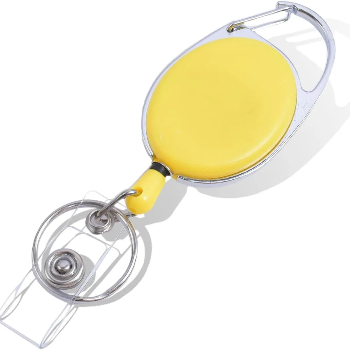 Retractable Keychain Anti Lost ID Badge Key Holder With Elastic Steel Wire Rope Backpack Charm Accessories