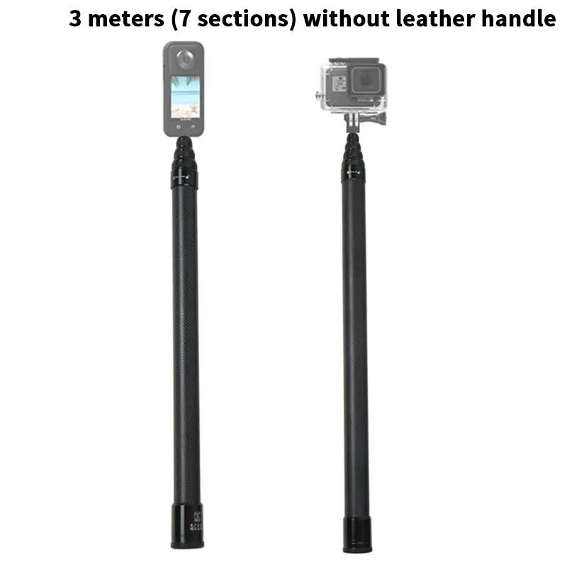 Carbon Fiber Selfie Stick Camera Extension Ultra Long Invisible Extension Stick Selfie Stick
