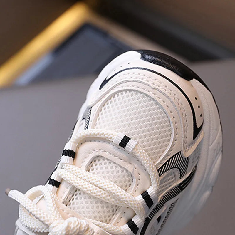 2026 New Autumn Children Shoes For Boys Mesh Breathable Kids Sport Shoes Non-slip Fashion Toddler Girls Sneakers EU 21-30