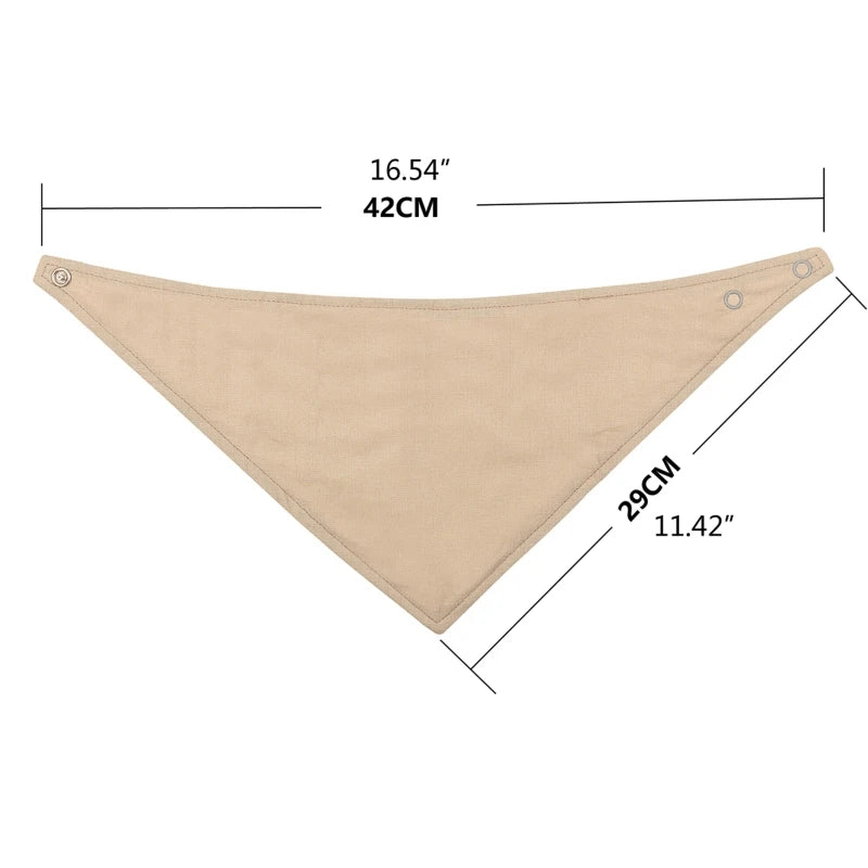 5Pcs/1pc Baby Infants Feeding Bib Soft Pure Cotton Bandana Muslin Absorbent Saliva Towel Toddler Scarf Newborn Burp