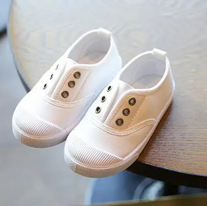 2026 Spring Summer Kids Shoes For Boys Girls Insole 13.5-18CM Candy Color Children Casual Canvas Sneakers Soft Fashion Shoes