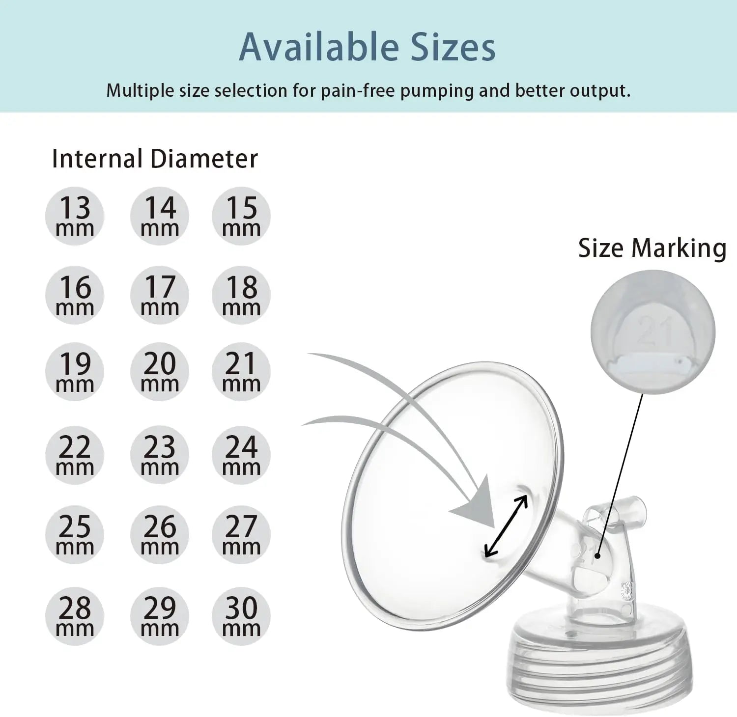 Flange Compatible with Spectra S1 S2 9 Plus Synergy Gold Breastpump Replacement to Spectra Pump Parts and Spectra Flange /Shield