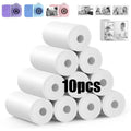 10Rolls 57x25mm White Thermal Paper for Children's Camera Instant Print Kids Camera Printing Paper Replacement Accessories