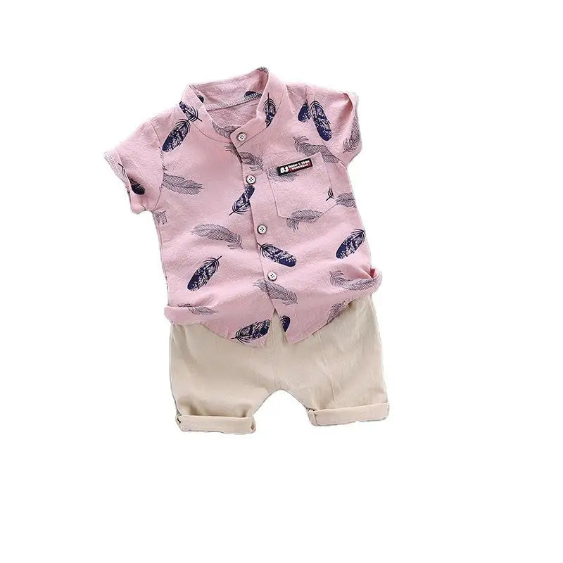 Fashion Baby Boy's Suit Summer Casual Clothes Set Top Shorts 2PCS Baby Clothing Set For Boys Infant Suits Kids Clothes