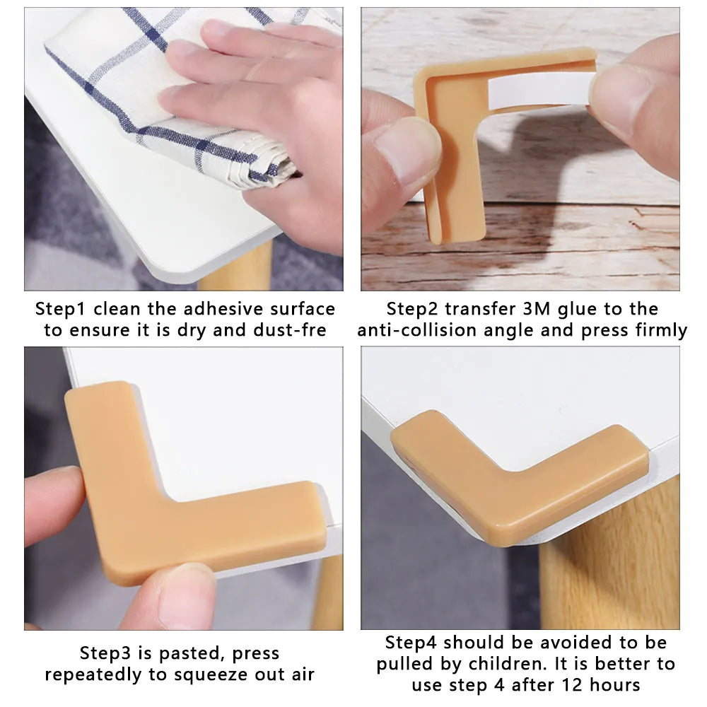 4pcs Silicone Safety Window Head Protection Corner Edge Corner Protection Sleeve Aluminum Steel Child Window Anti-collision