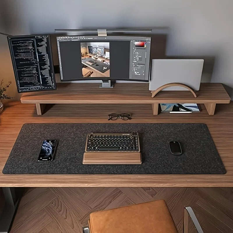 1pc Extra Large Felt Mouse Pad - Extra Large Non-Slip Mouse Pad for Gaming & Computer Keyboard, Office Desk Mat,Desk Pad,Deskpad