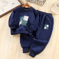 2025 2PC  80-150cm Spring Autumn Baby Boys Tops+ Pants Two Piece Set Kids Print Outfit Trendy Fashion Children's Hoodie Sets