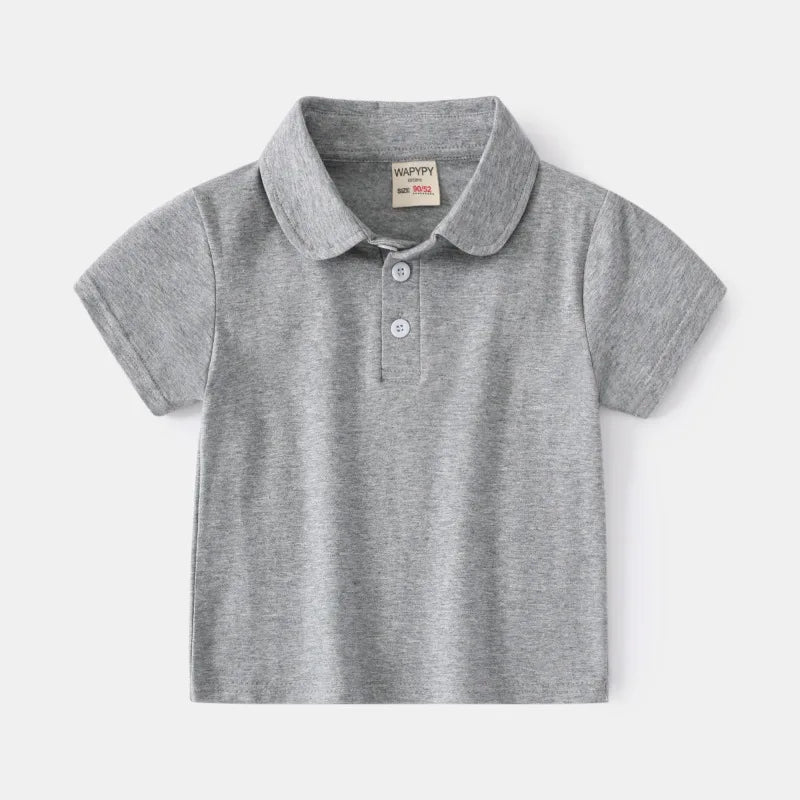 Formal Polo Shirts for Kids Polos Boy Toddler Clothes Party White Dinosaur Cute Korean Gentleman Shirt Summer Tops 2 4 6 7 Years