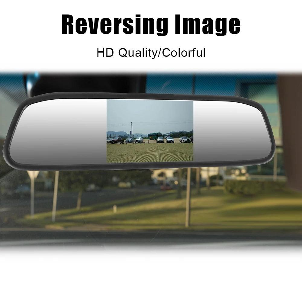 4.3 Inch Rearview HD Video Auto Parking Monitor TFT LCD Color Monitor Automotive Accessories Car Rearview Mirror Display