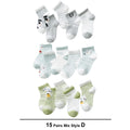 15Pairs/lot Infant Baby Socks Baby Socks for Girls Cotton Mesh Cute Newborn Boy Toddler Socks Baby Clothes Accessories