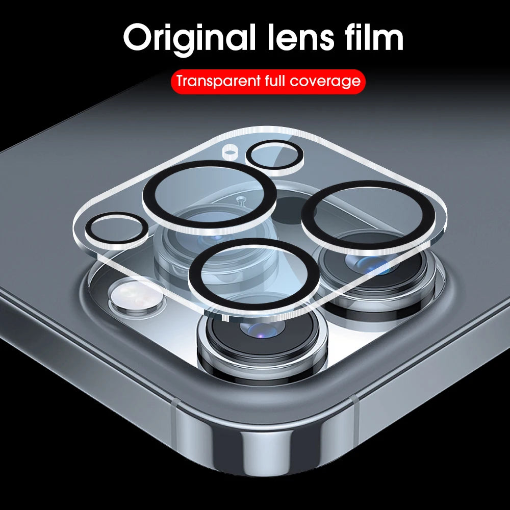 1-5pcs Camera Lens Protector Glass For iPhone 16 15 14 13 Pro Max Plus Mini HD Tempered Glass Full Lens Protector Camera Film