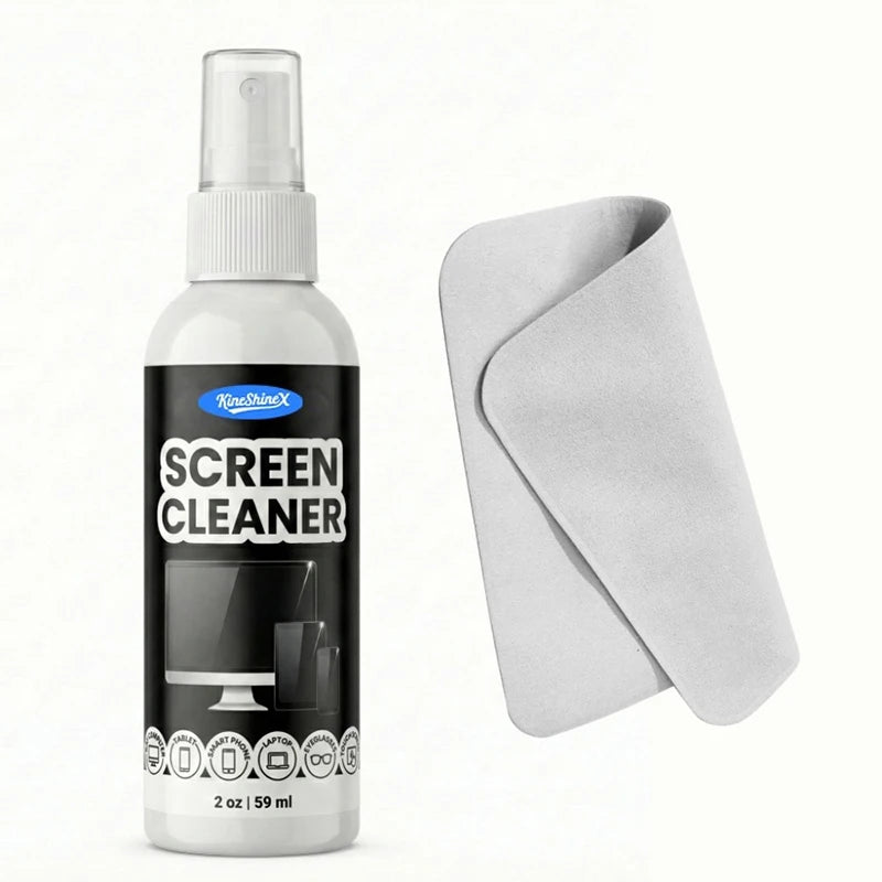 59/99ml 1suit Screen Cleaner Kit With Polishing Cloth Oil Stain Remover Spray For MacBook iPad iPhone Laptop Monitor & TV Screen