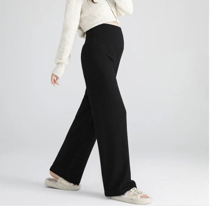 M-4XL Pregnant Women Cotton Fleece Radish Pants Autumn Ankle-length Maternity Corduroy Trousers High Waist Pregnancy Sweatpants