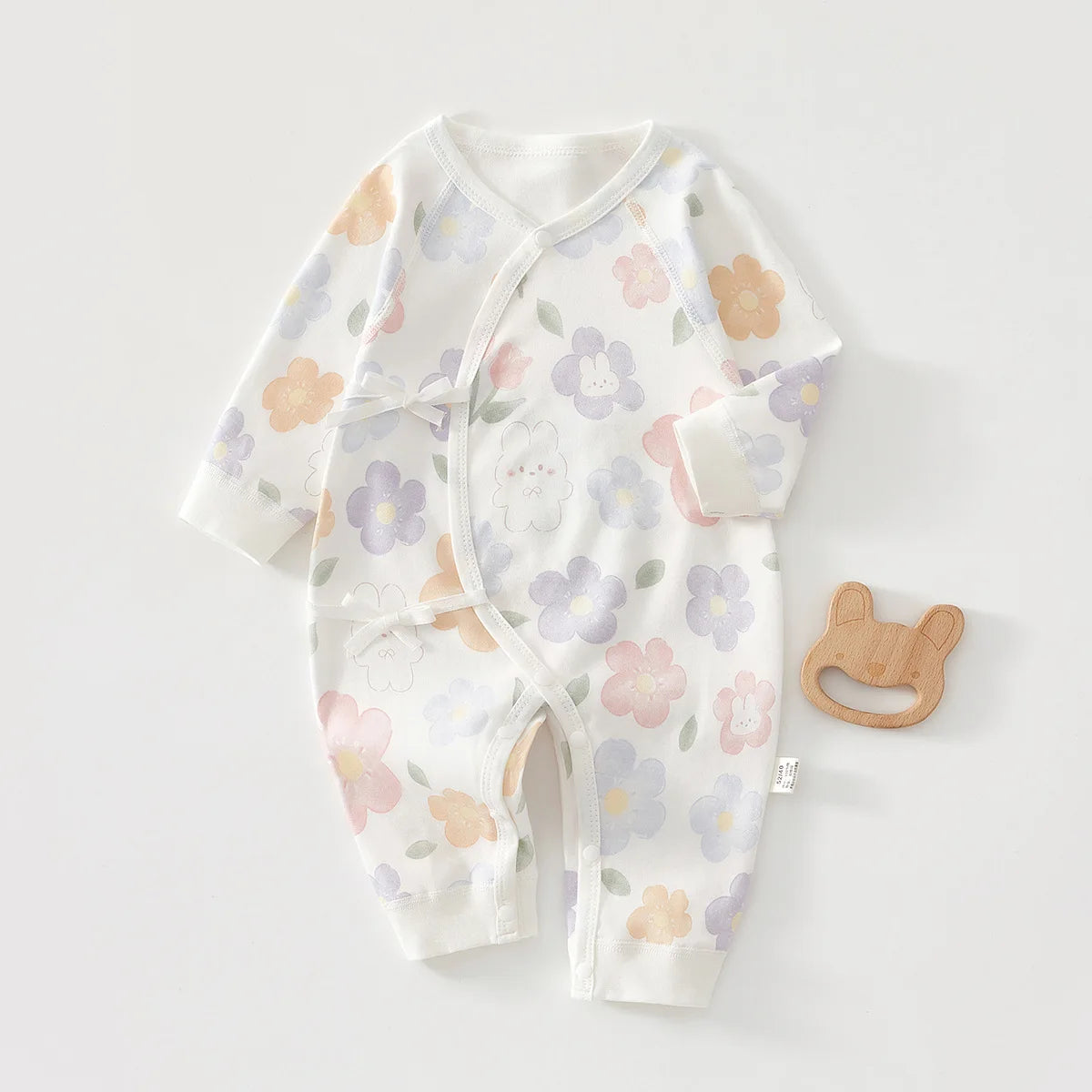 AYNIGIELL Spring and Autumn 0-6Months Baby Rompers Newborn Girls Boys 100%Cotton Clothes of Long Seeve Infant Clothing Pajamas