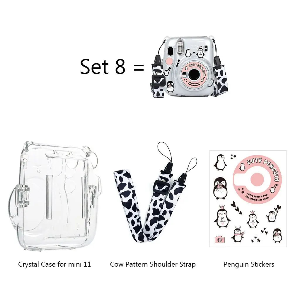 Shockproof Transparent Sticker Photo Bag Camera Cover Protective Shell Storage Case For Fujifilm Instax Mini 11
